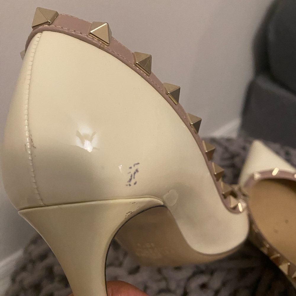 Valentino Studded heels cream size 40.5 - Picture 6 of 10